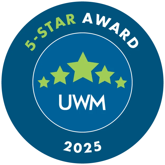 UWM 2025 5-Star Service Award